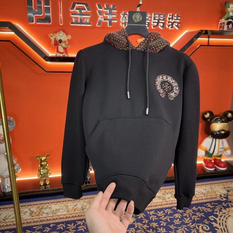 Chrome Hearts hooded sweatshirt, autumn and winter cross long sleeves with velvet embroidery jac | Outfitreps Spreadsheet
