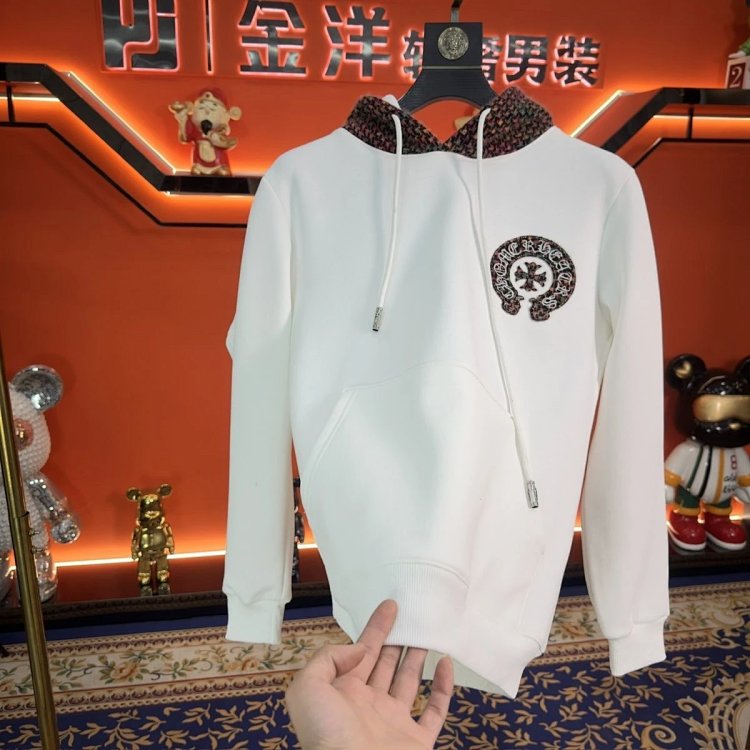Chrome Hearts hooded sweatshirt, autumn and winter cross long sleeves with velvet embroidery jac | Outfitreps Spreadsheet