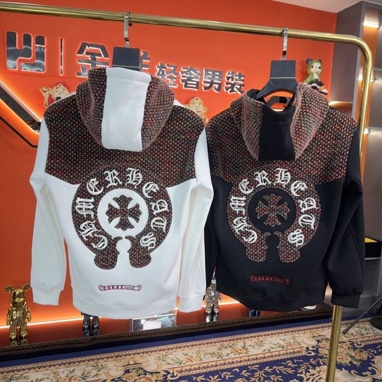 Chrome Hearts hooded sweatshirt, autumn and winter cross long sleeves with velvet embroidery jac | Outfitreps Spreadsheet
