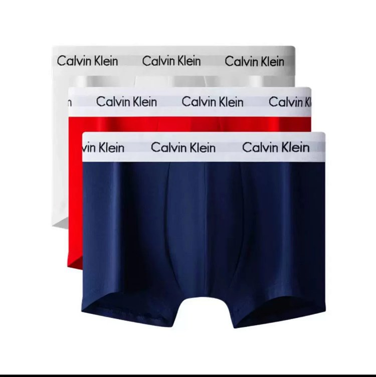 CK Men's Underwear Cotton Flat Corner Antibacterial Modal Youth Large Four Corner Shorts Three Pair Set