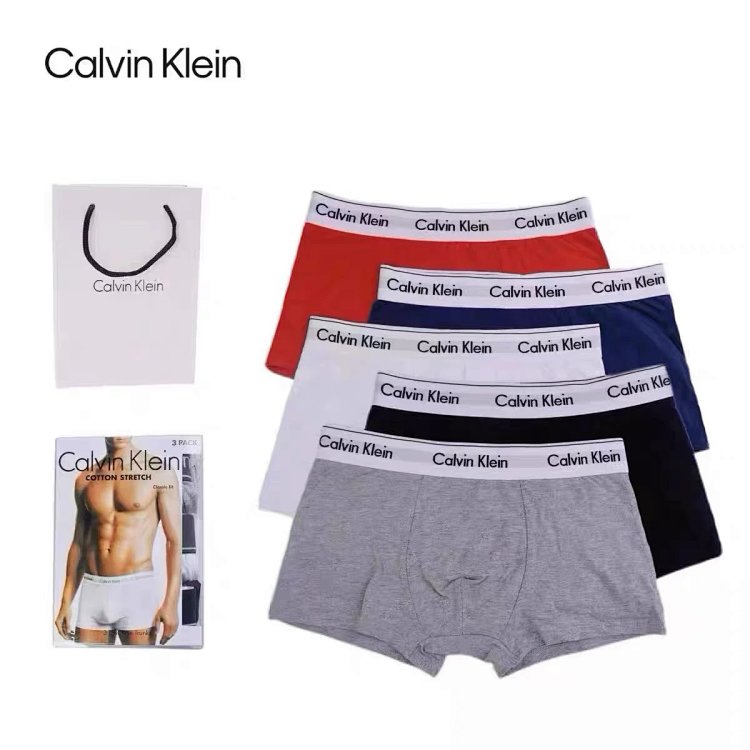 CK underwear men's pure cotton antibacterial breathable anti pinch hip flat corner gift box set | Outfitreps Spreadsheet