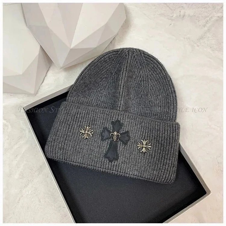 Chrome Hearts cold hat, knitted woolen hat, woolen hat | Outfitreps Spreadsheet