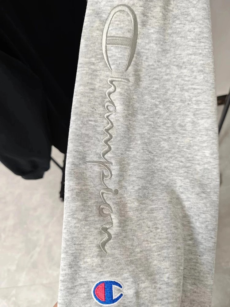 Champion hoodie with embroidered logo on Kirin arm for both men and women, casual long sleeved p | Outfitreps Spreadsheet