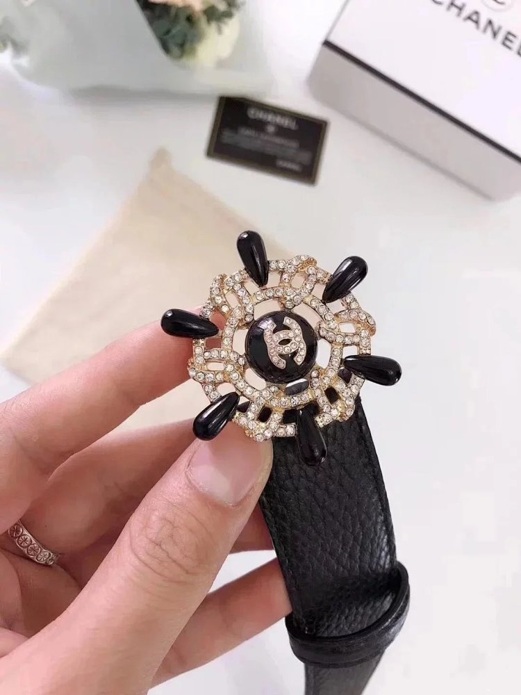 Chanel casual versatile full leather belt | Outfitreps Spreadsheet