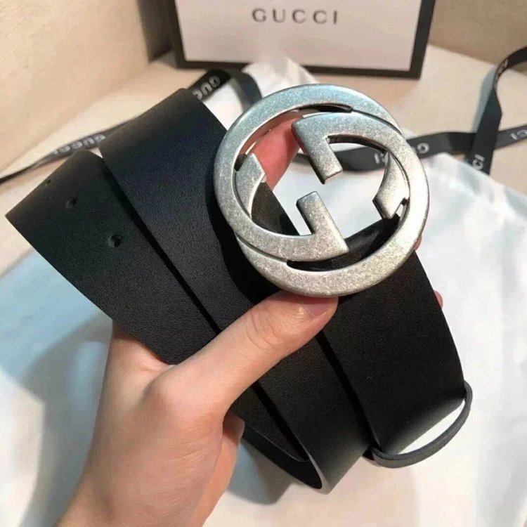 Gucci counter version men's belt double buckle business casual belt smooth buckle pants belt | Outfitreps Spreadsheet