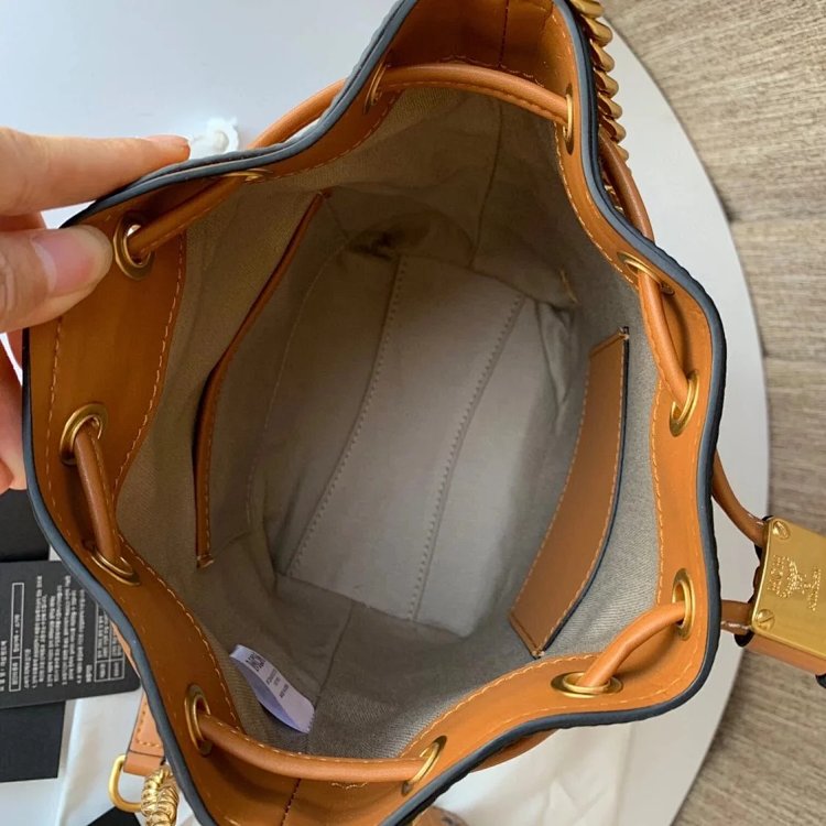 MCM Mini Drawstring Bucket Bag Imported Original Single Handbag Shoulder Bag Crossbody Bag | Outfitreps Spreadsheet