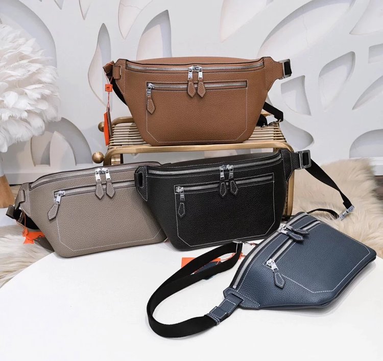 Hermes Men's and Women's Chest Bag Waist Bag 9016-4
