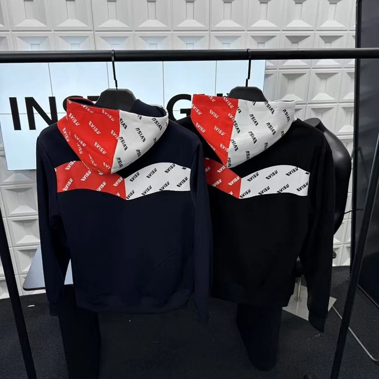 EVISU hooded red and white hoodie | Outfitreps Spreadsheet