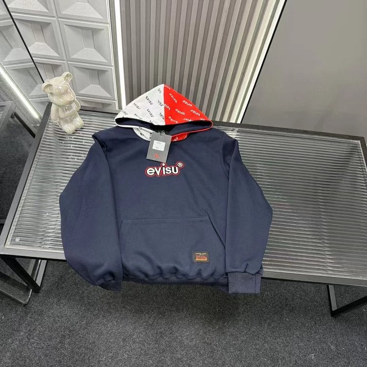 EVISU hooded red and white hoodie | Outfitreps Spreadsheet