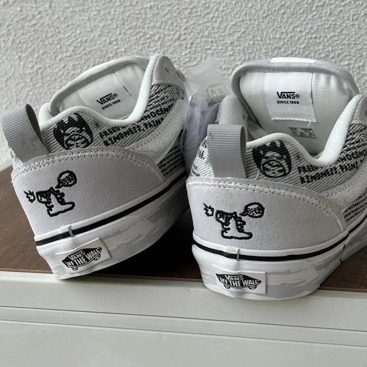 VANS Bubble Matt Ono Co branded Grey White Graffiti Casual Canvas Shoes | Outfitreps Spreadsheet