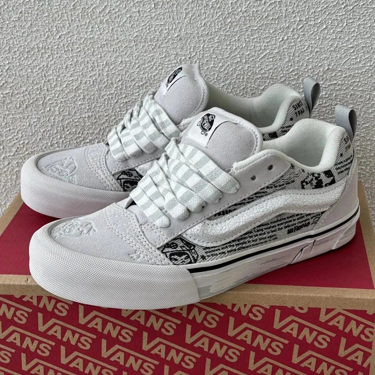 VANS Bubble Matt Ono Co branded Grey White Graffiti Casual Canvas Shoes | Outfitreps Spreadsheet