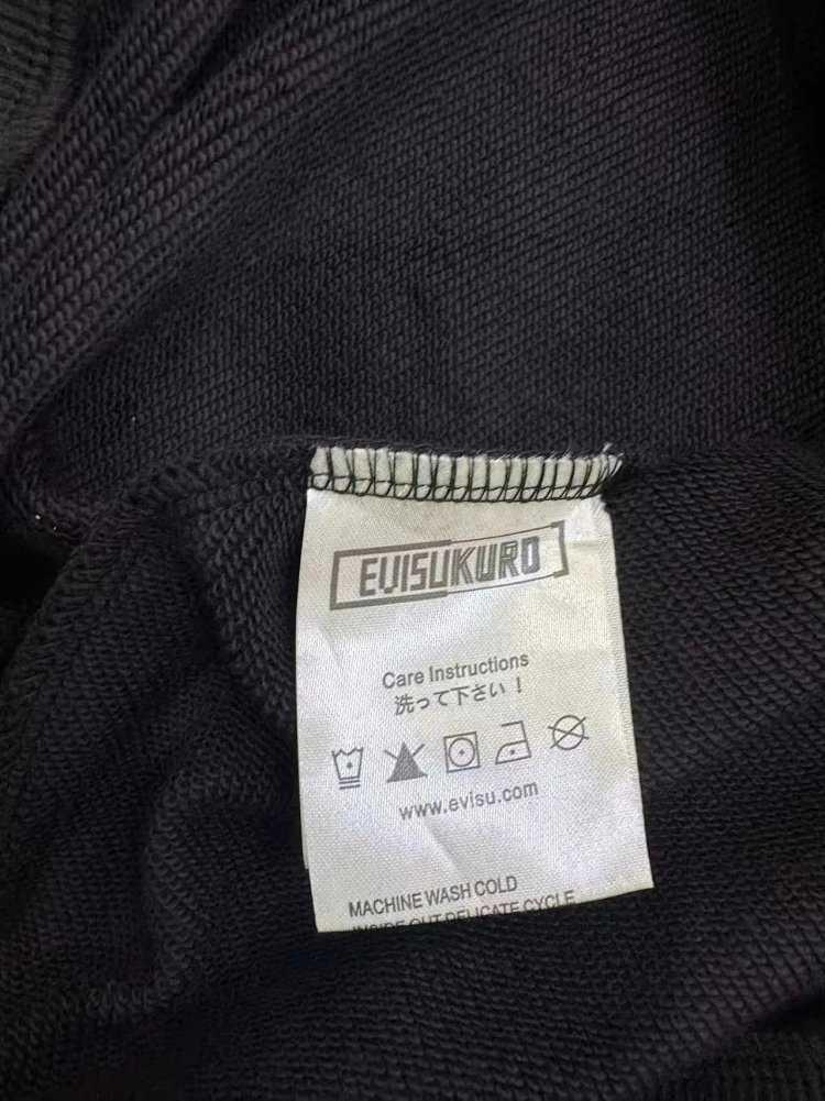 EVISU Black gold hooded heavyweight hoodie | Outfitreps Spreadsheet
