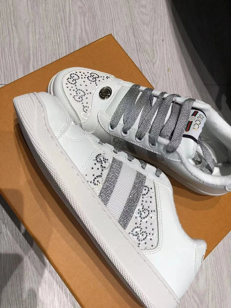 GUCCI dirty shoes, white rhinestone style fashionable board shoes | Outfitreps Spreadsheet