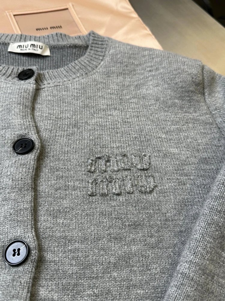 Miumiu Knitted Cardigan Trendy Sweater | Outfitreps Spreadsheet
