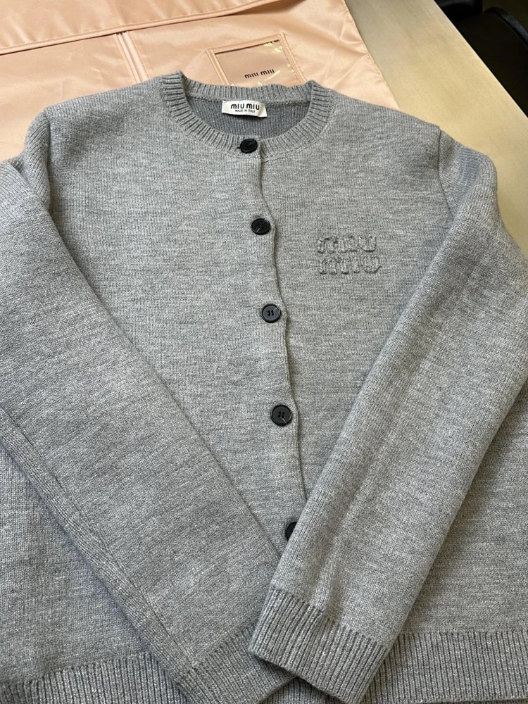 Miumiu Knitted Cardigan Trendy Sweater | Outfitreps Spreadsheet