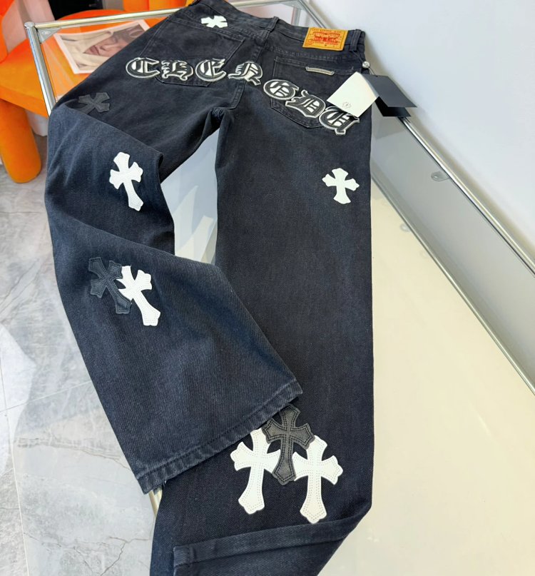 Chrome Hearts High Street American Limited Loose Trendy Brand Washed Pants | Outfitreps Spreadsheet