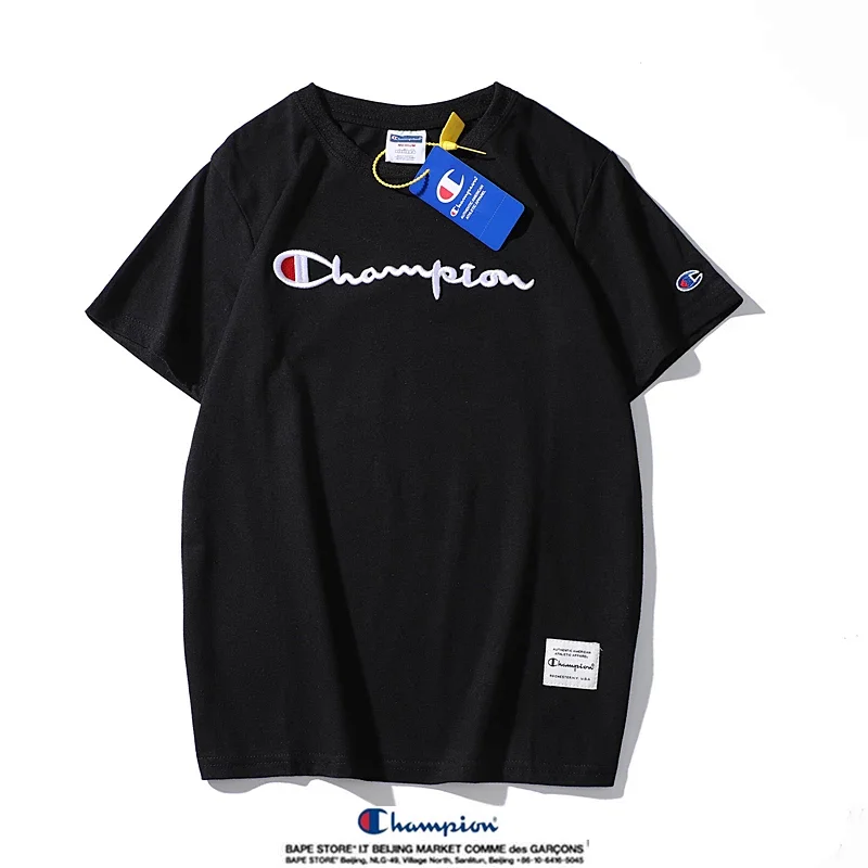 Champion Simple 3D Embroidered Cotton Short sleeved T-shirt | Outfitreps Spreadsheet