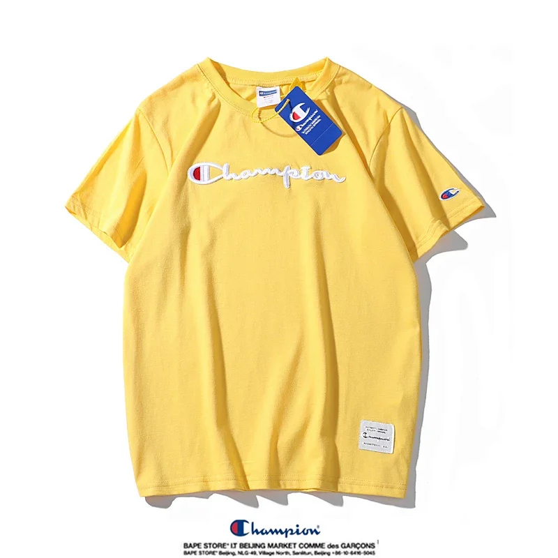 Champion Simple 3D Embroidered Cotton Short sleeved T-shirt | Outfitreps Spreadsheet