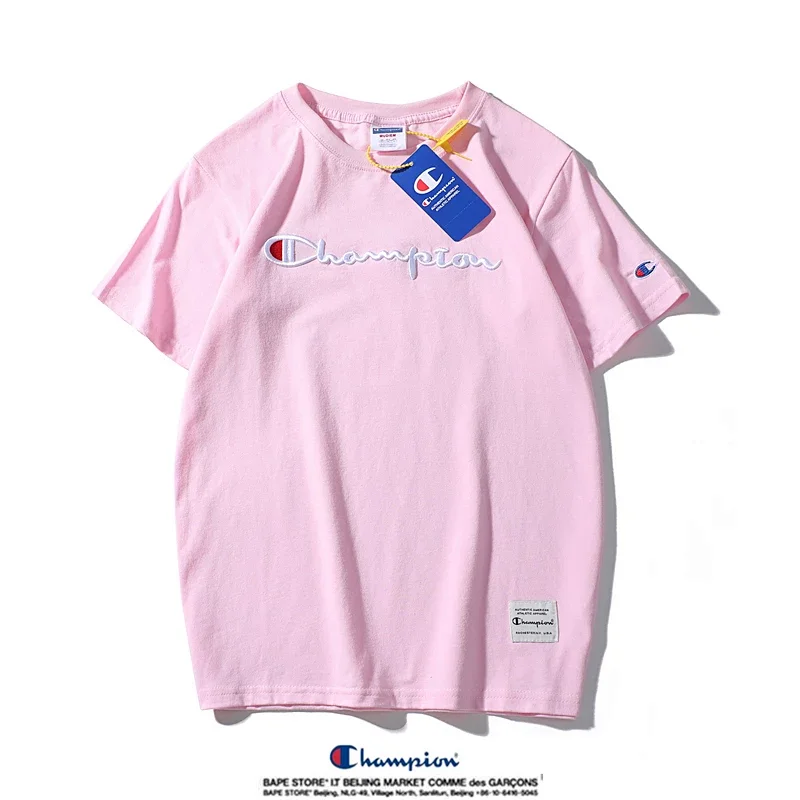 Champion Simple 3D Embroidered Cotton Short sleeved T-shirt | Outfitreps Spreadsheet