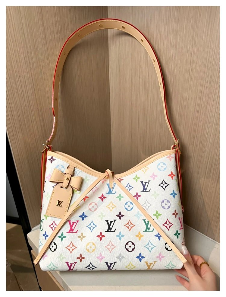 Louis Vuitton white tri colored CarryAll handbag | Outfitreps Spreadsheet