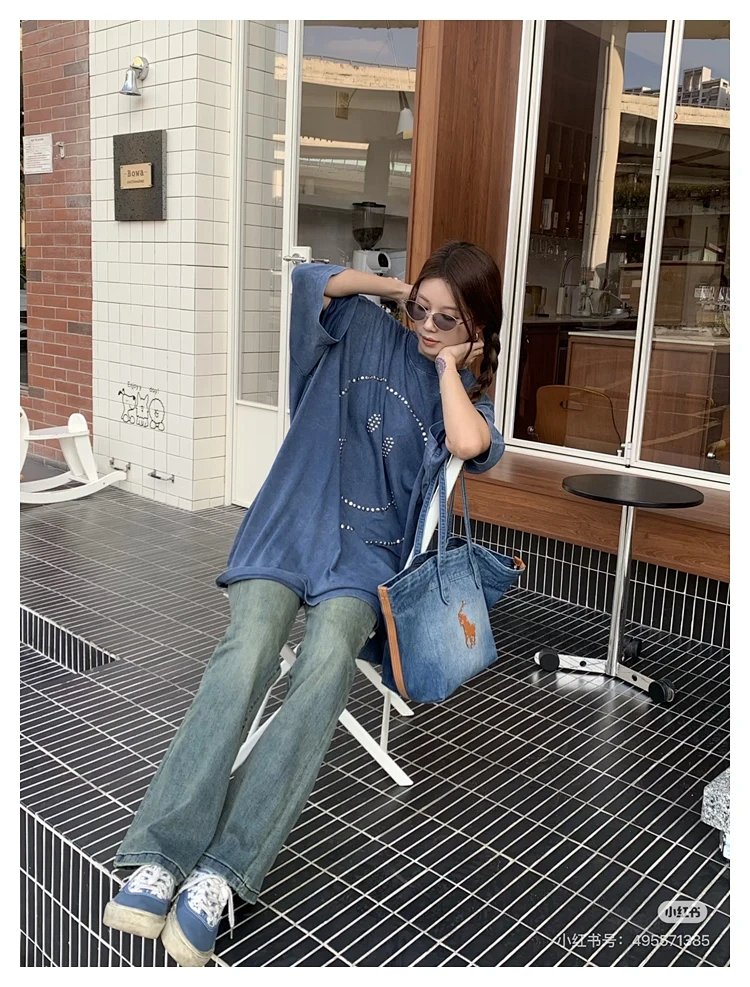 Ralph Lauren Washed denim blue tote bag | Outfitreps Spreadsheet