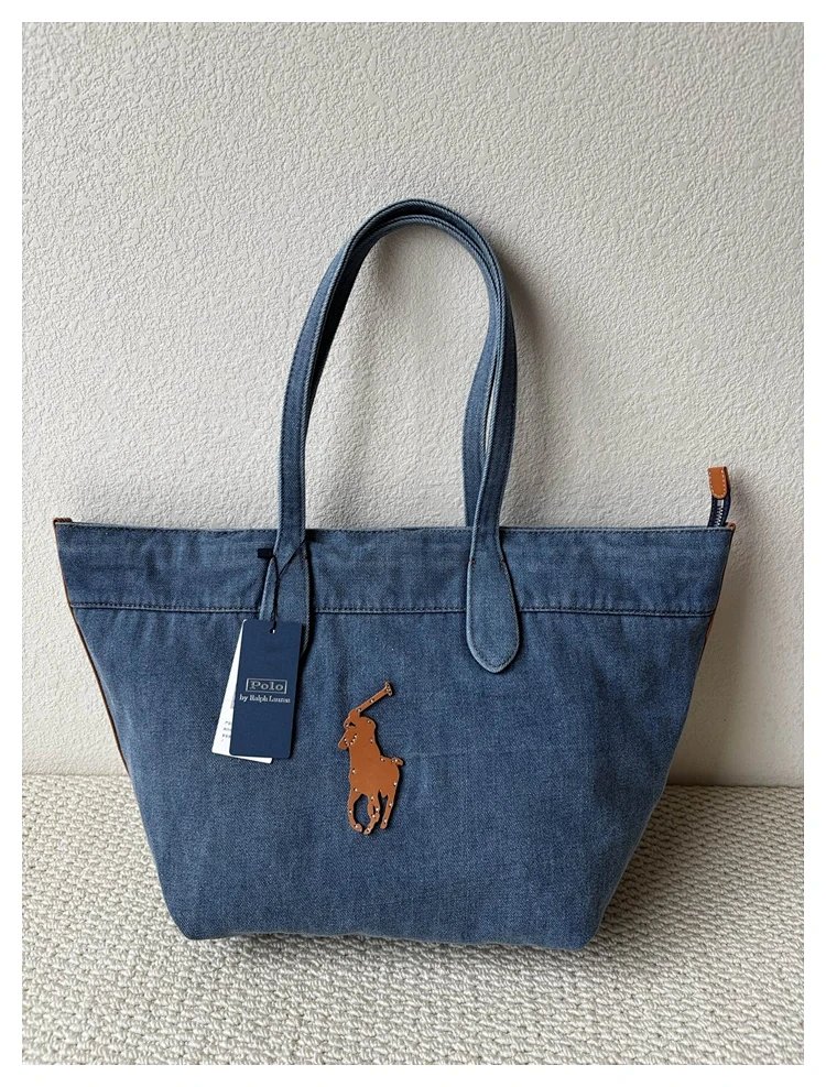 Ralph Lauren Washed denim blue tote bag | Outfitreps Spreadsheet