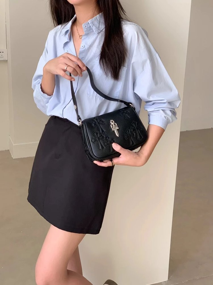 Chrome Hearts Retro high-end lychee patterned shoulder bag | Outfitreps Spreadsheet
