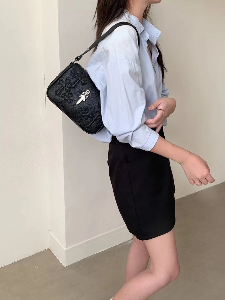 Chrome Hearts Retro high-end lychee patterned shoulder bag | Outfitreps Spreadsheet