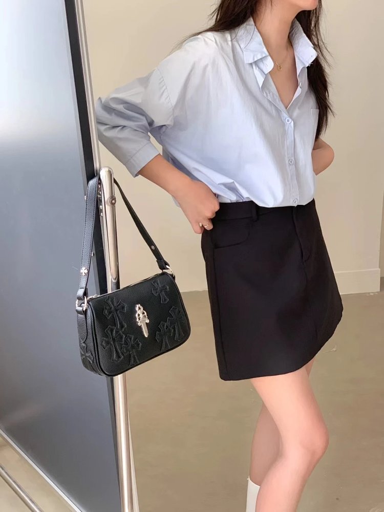 Chrome Hearts Retro high-end lychee patterned shoulder bag | Outfitreps Spreadsheet