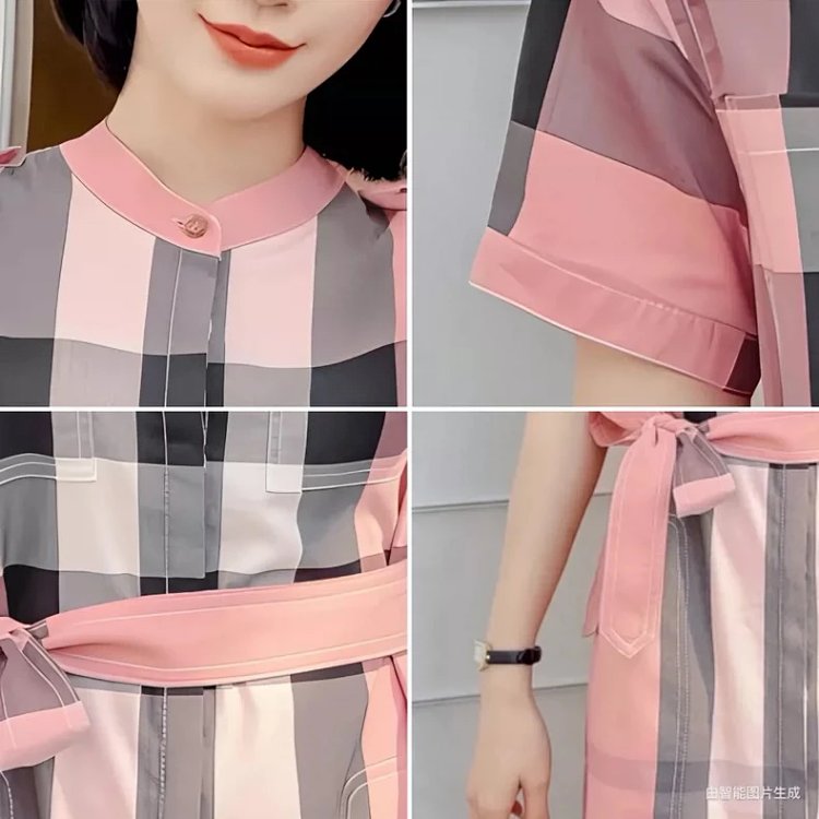 Burberry British style casual mid length shirt skirt with floral patterns | Outfitreps Spreadsheet