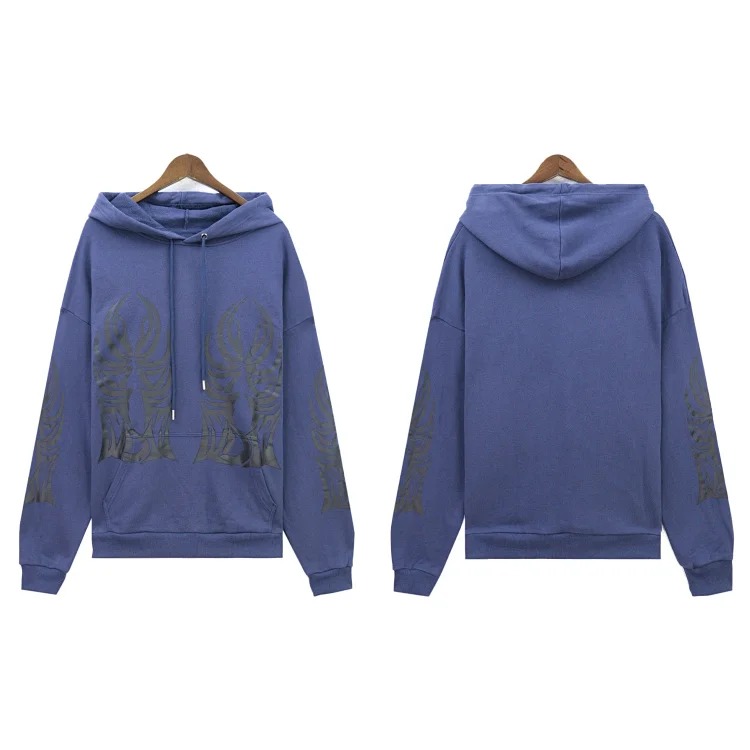 Who Decides War European and American cross-border washed and distressed heavy-duty printed suit retro hooded sweatshirt trendy