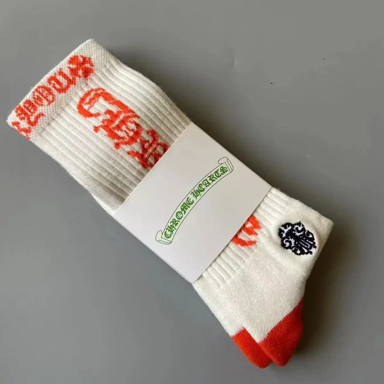 Fashion trend socks love graffiti red lips towel bottom mid-calf socks