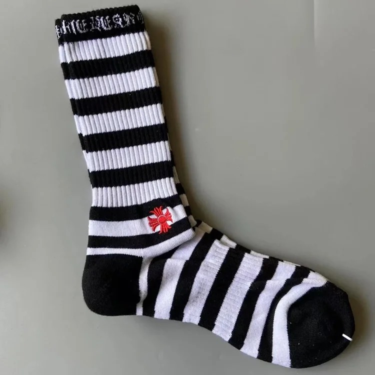 Fashion trend socks love graffiti red lips towel bottom mid-calf socks