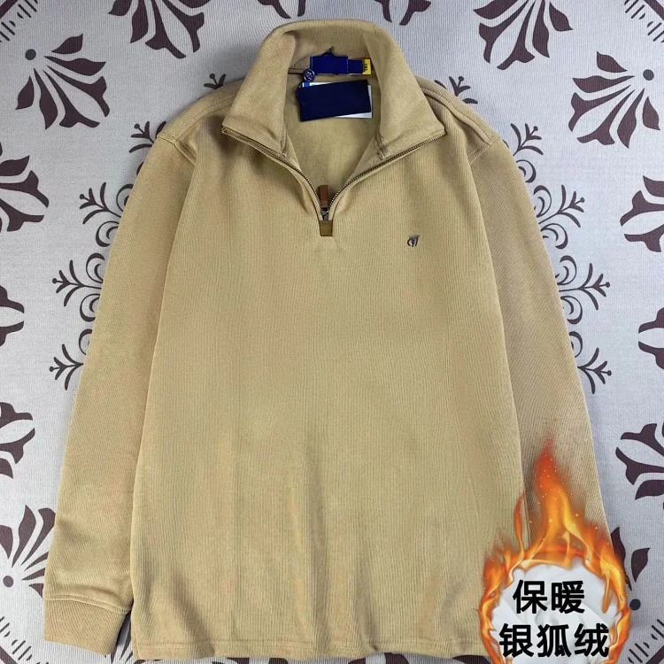 Ralph Lauren Pony logo half-zip lapel loose sweatshirt for women long-sleeved sweatshirt for men polo
