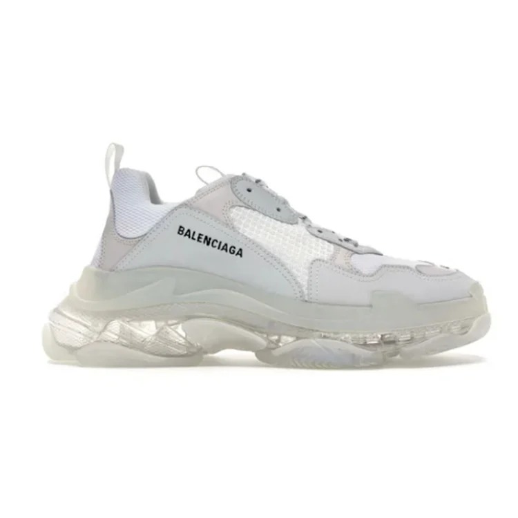 OK Triple S Clear Sole White Fashion sneakers