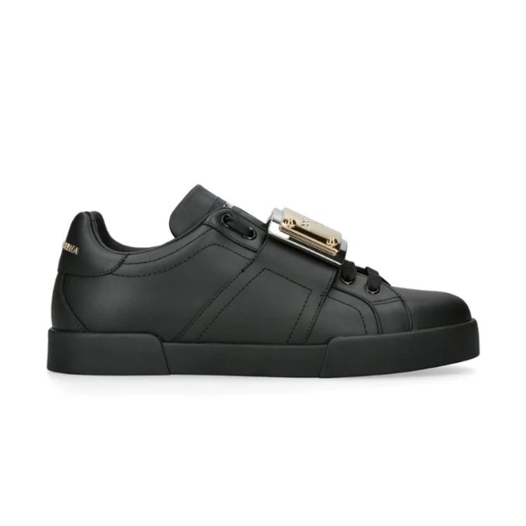 Dolce & gabbana Leather Portofino Buckle Sneakers Casual sneakers
