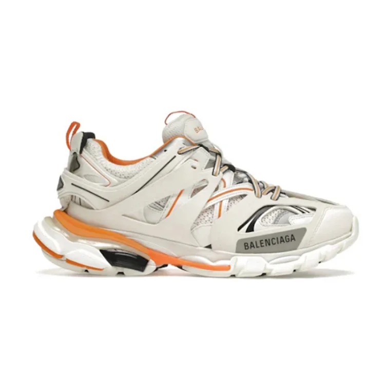 OK White Orange Fashion sneakers