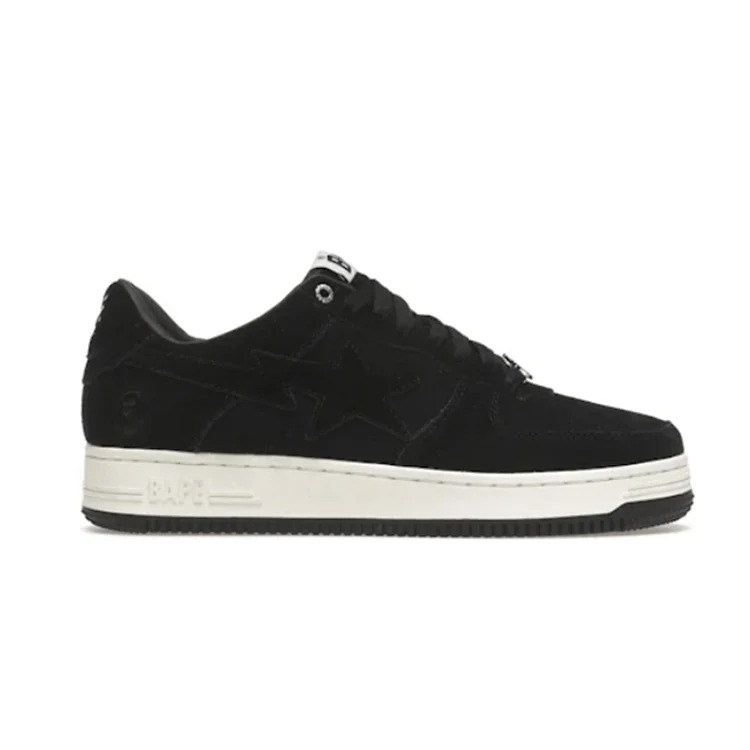 A Bathing Ape B**e Sta Black Suede Casual sneakers