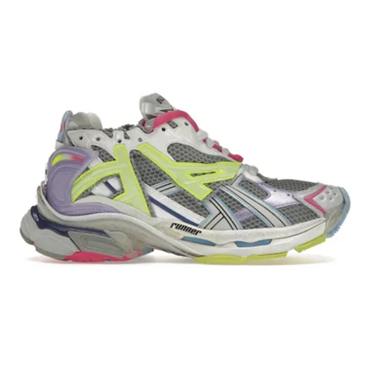 OK Runner Leather Free Grey Light Purple Neon Yellow White Fashion sneakers