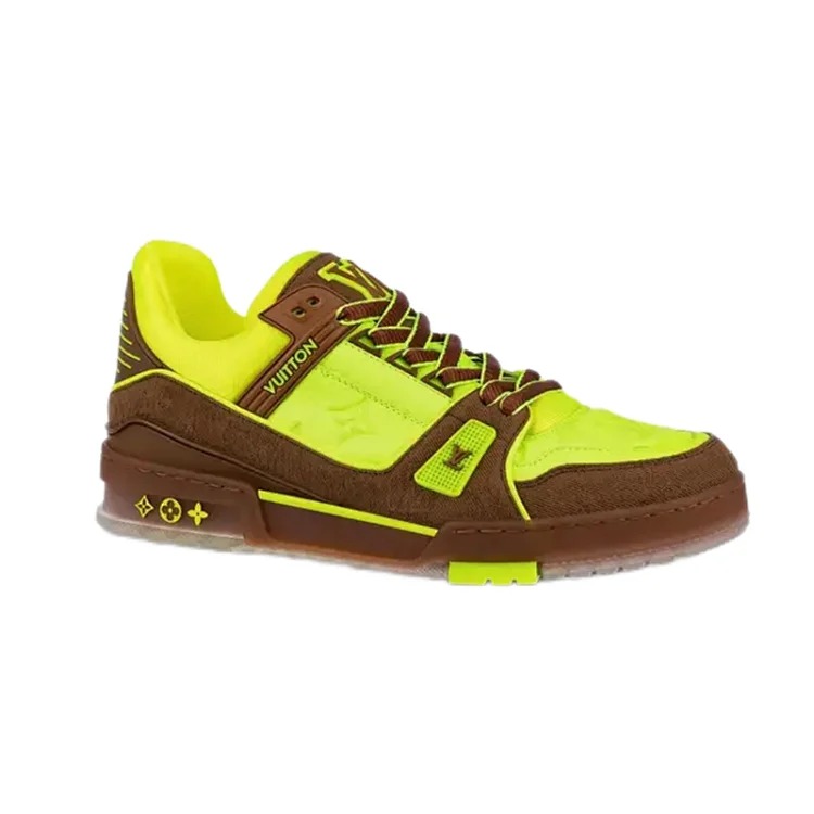 Trainer Yellow Brown Sneakers image 2