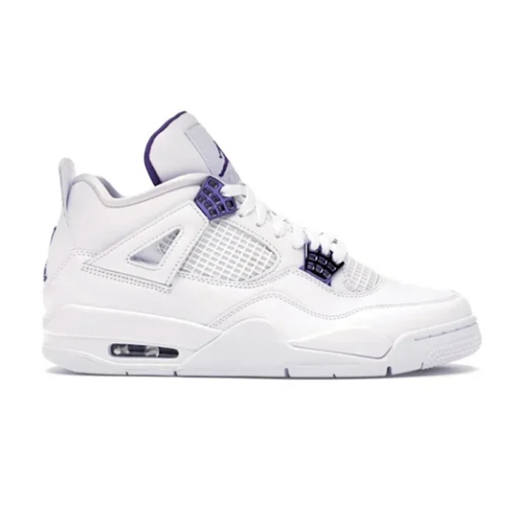 4 Retro Metallic Purple Fashion sneakers image 2