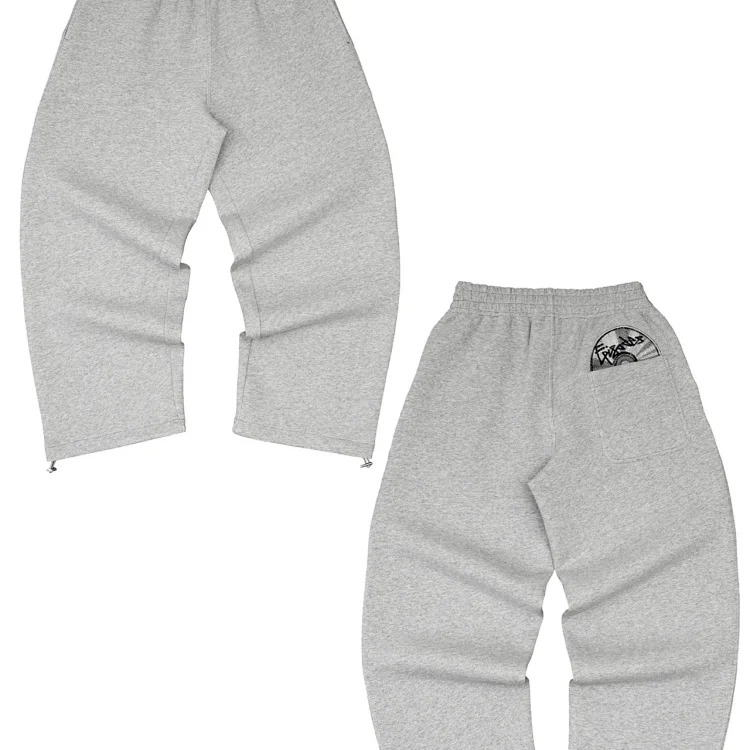 Printed sweatshirt and sweatpants suit long-sleeved pullover hoodie retro jacket street