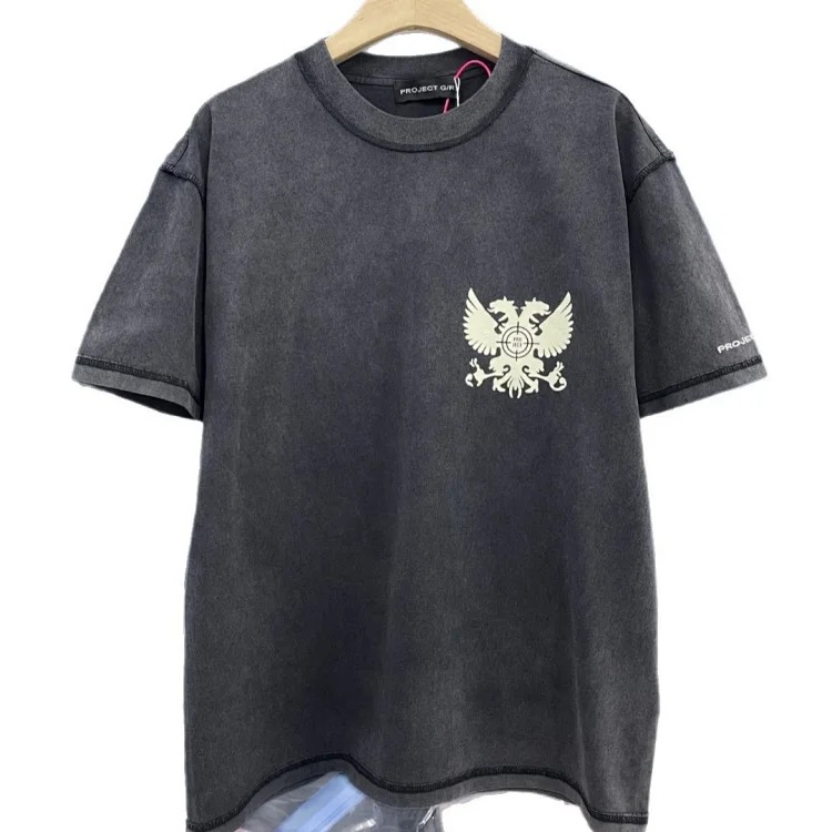 Distressed Batik Dirty Short Sleeve T-Shirts for Men and Women
