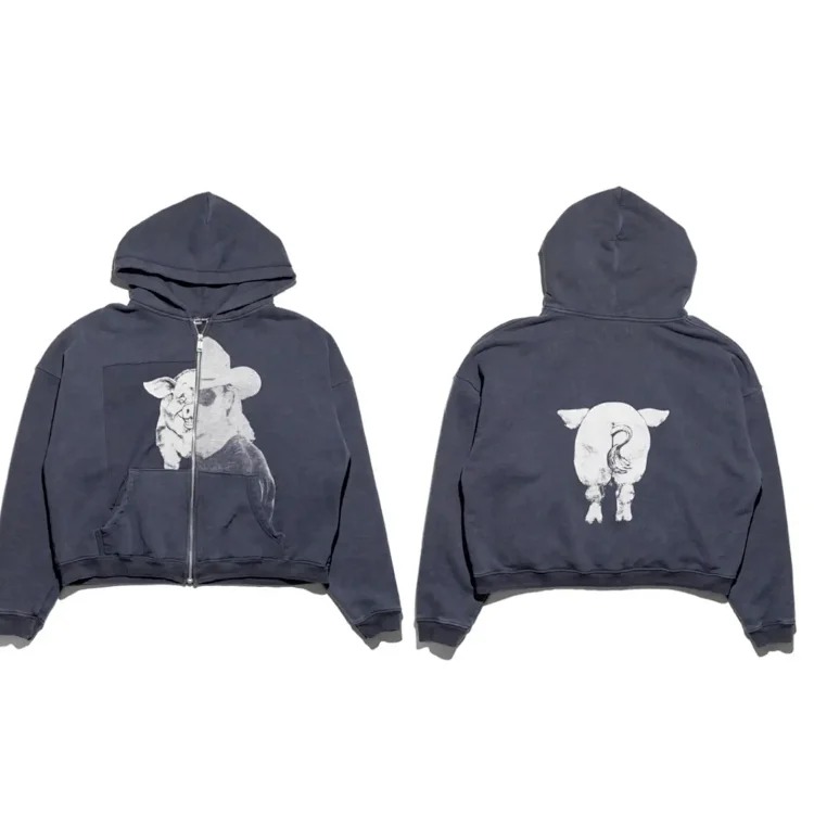 Washed distressed loose sweatshirts for men and women