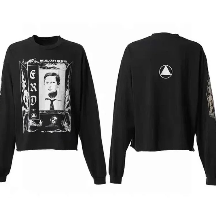 Washed distressed loose sweatshirts for men and women
