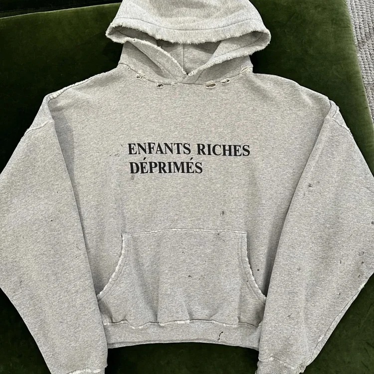 Washed distressed loose sweatshirts for men and women
