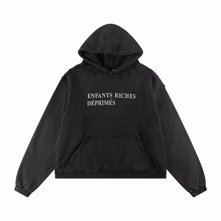 Washed distressed loose sweatshirts for men and women