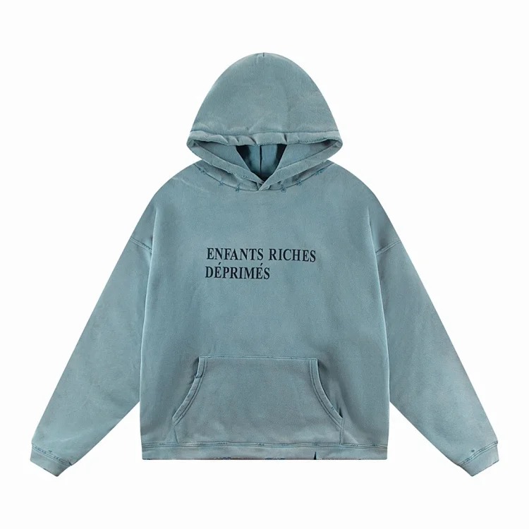 Washed distressed loose sweatshirts for men and women