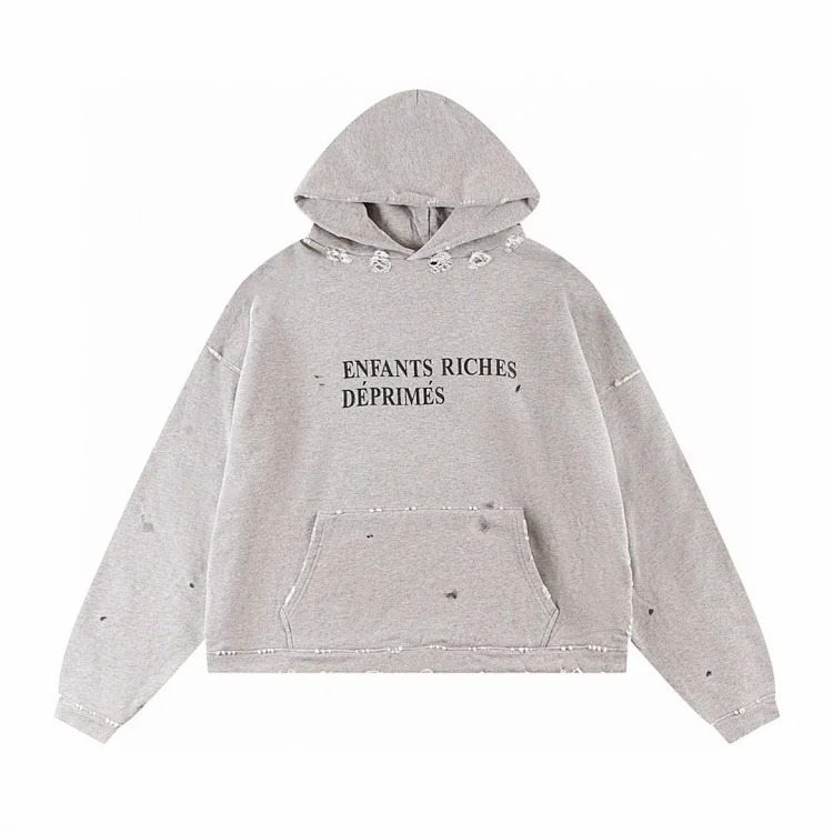 Washed distressed loose sweatshirts for men and women