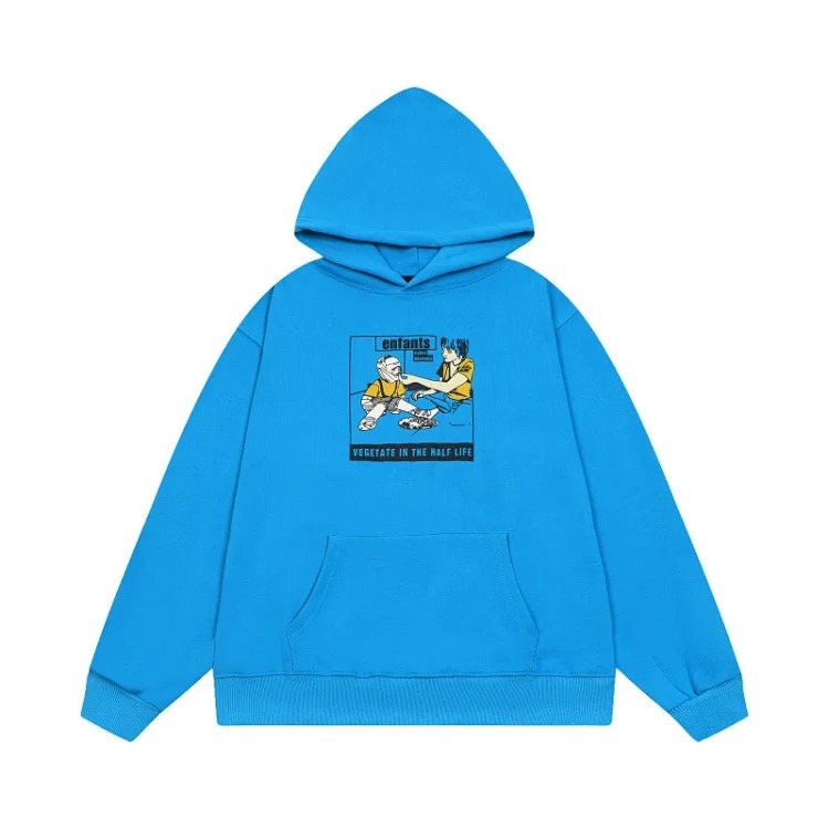 Washed distressed loose sweatshirts for men and women